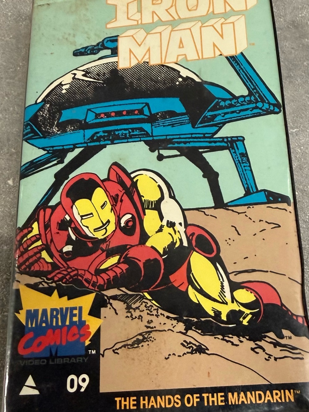 Marvel Comics Iron Man Hands of The Mandarin VHS 1985 Video Library 9 Spider-Man